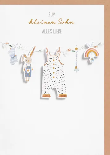 Doppelkarte Zum kleinen Sohn