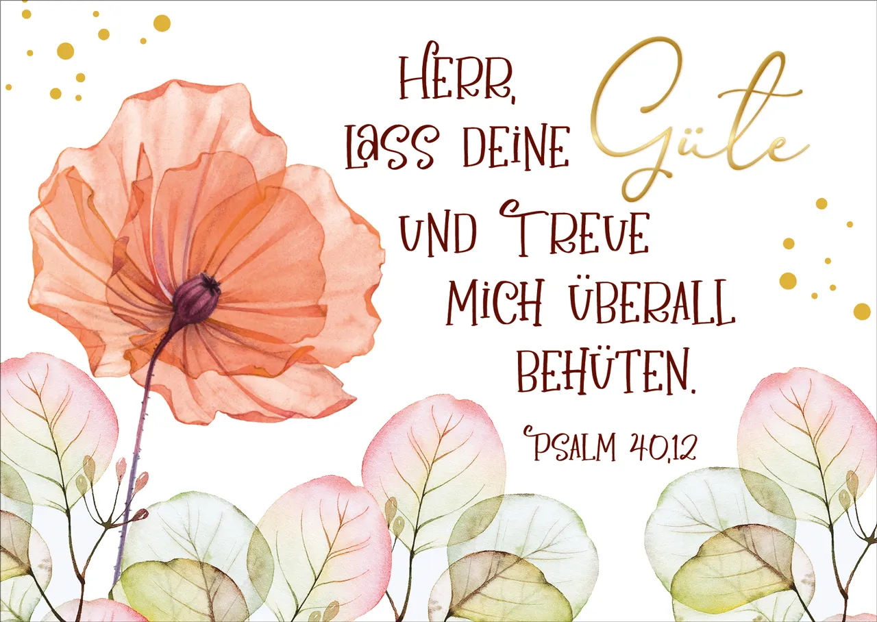 Postkarte Herr, lass deine Güte und Treue