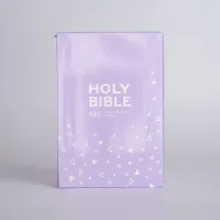 Anglais, Bible NIV, poche, souple, lilas, fermeture éclair