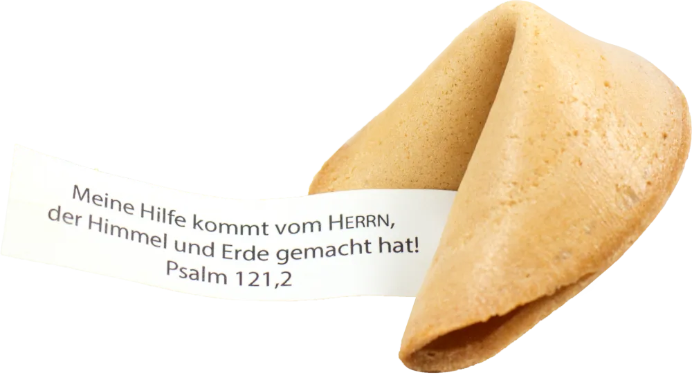 Bibelkeks - Mittendrin Ein Wort von Gott - mehr als ein Glückskeks!