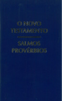 Portugais, Nouveau Testament Almeida Corrigé Fiel, avec Psaumes & Proverbes, broché, bleu - gros...