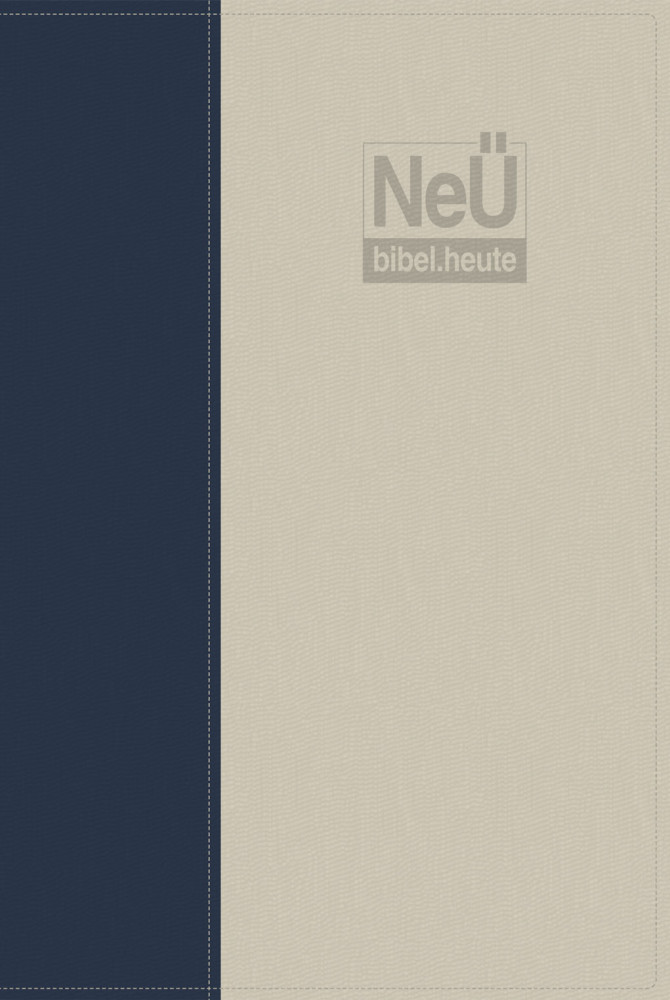 NeÜ bibel.heute, Taschenausgabe, Kunstleder, zweifarbig blau/grau