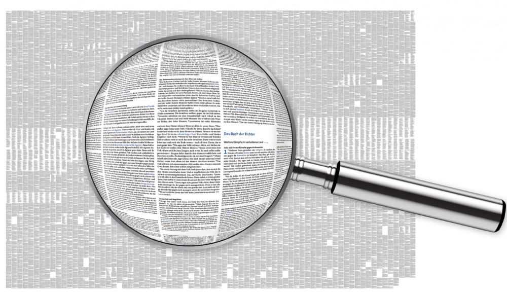 BasisBibel Poster - 118x84cm grosses Bibeltext Wandposter