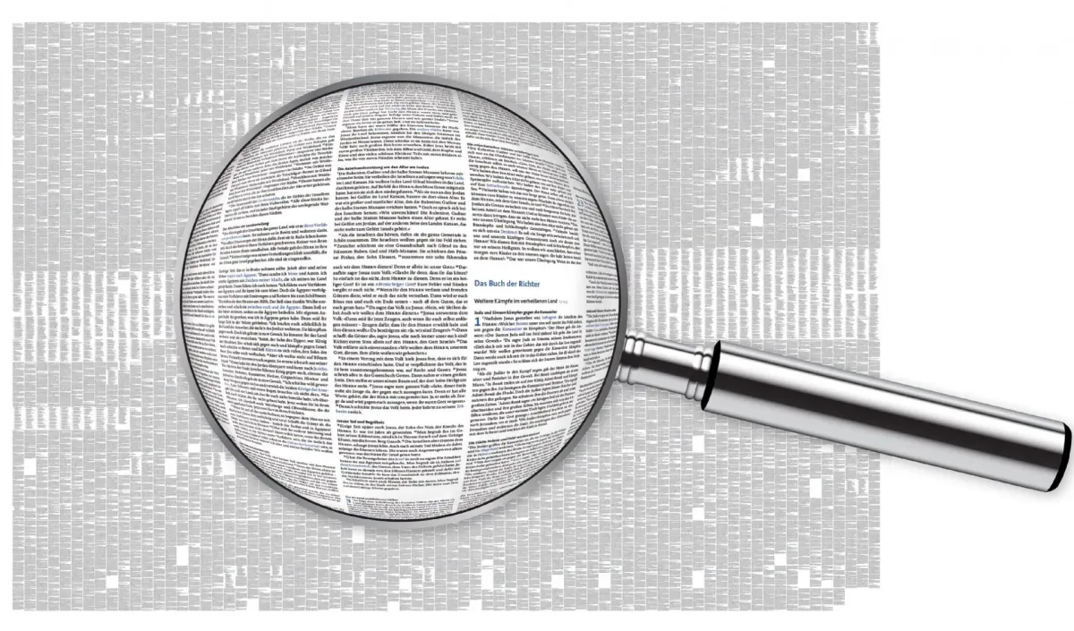 BasisBibel Poster - 118x84cm grosses Bibeltext Wandposter