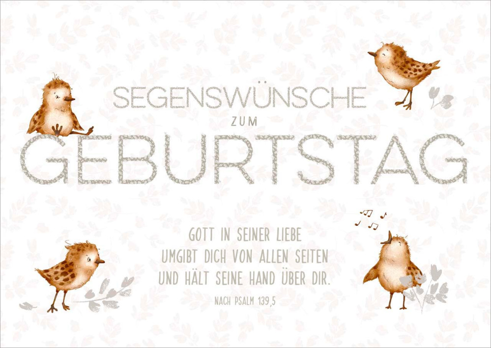 Postkarten Gott in seiner Liebe - Piepmätze