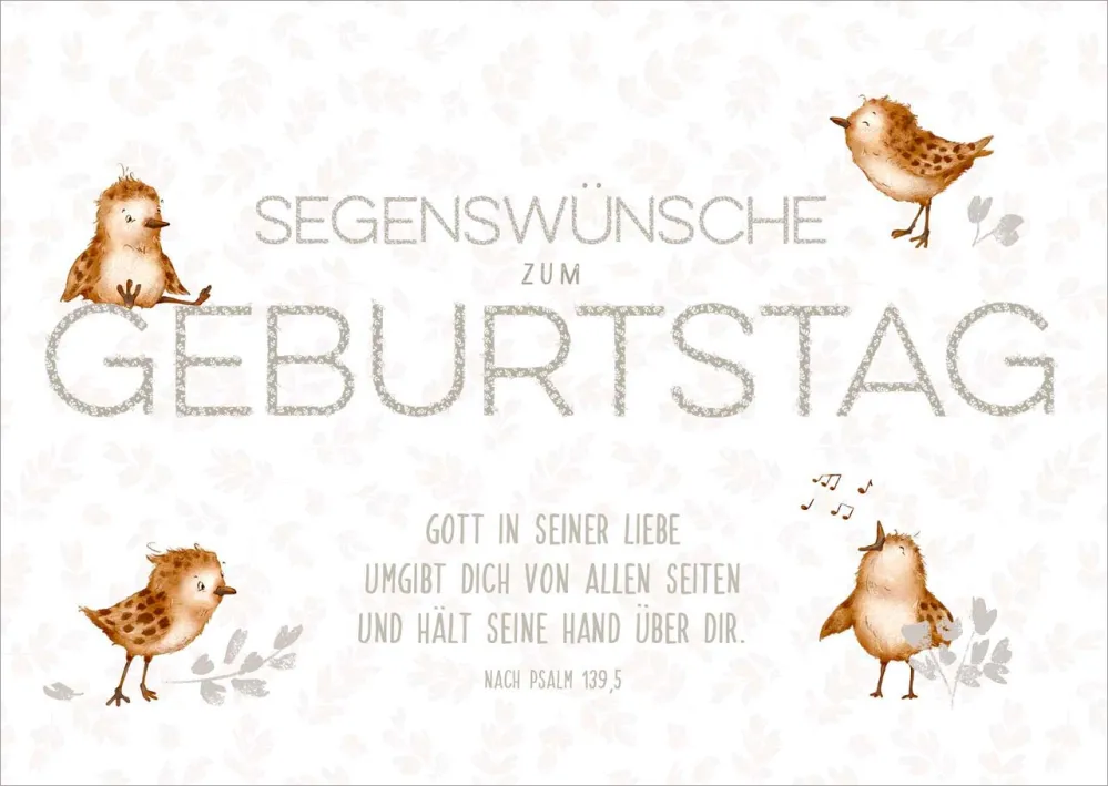 Postkarten Gott in seiner Liebe - Piepmätze