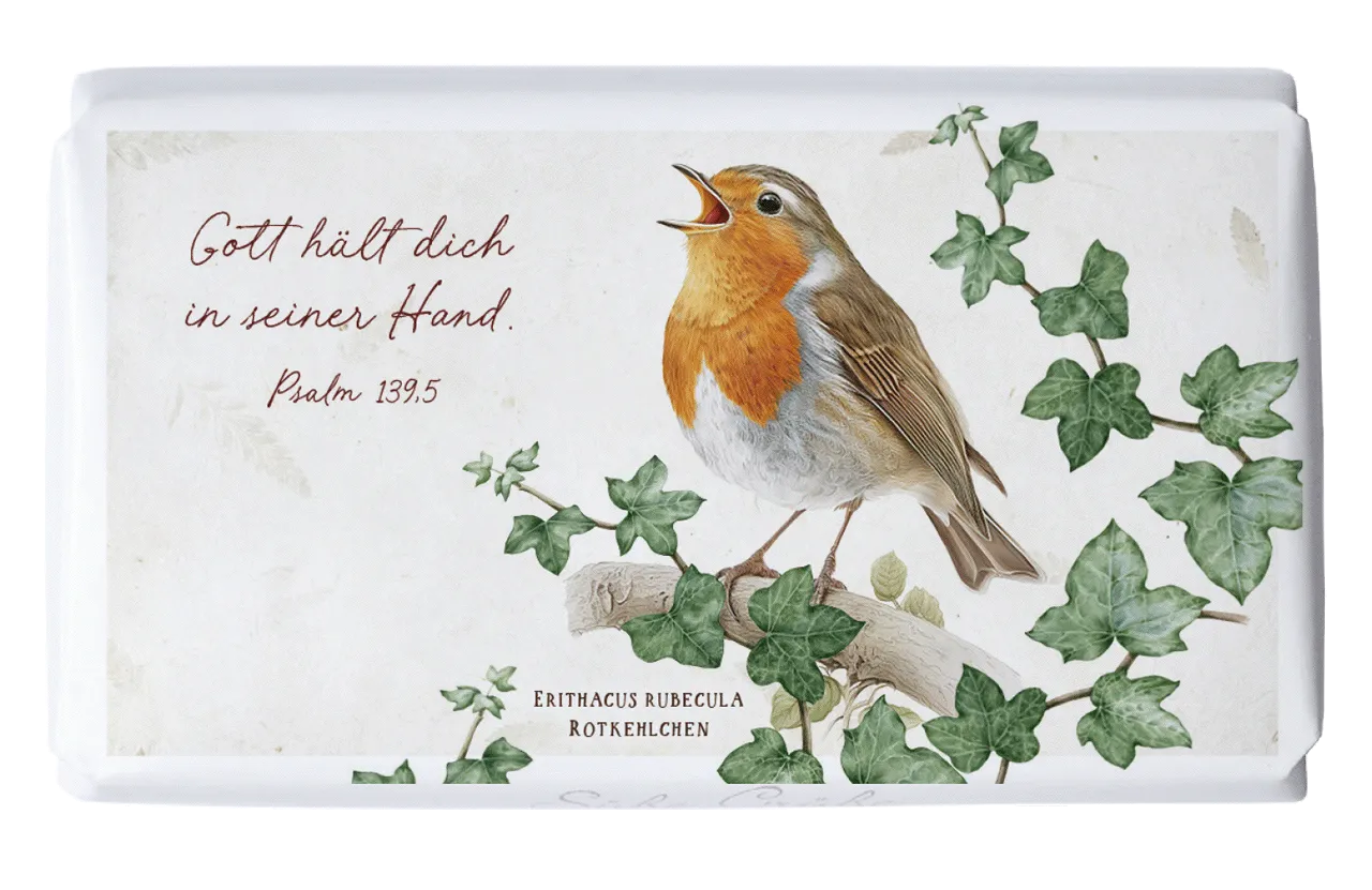 Schokolade Rotkehlchen - Psalm 139,5