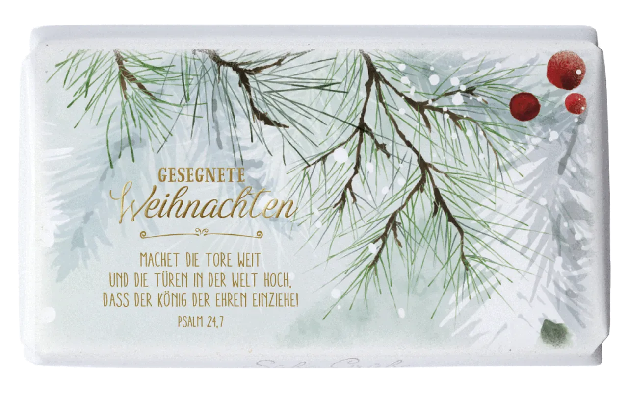 Schokolade Weihnachten Machet die Tore weit - Psalm 24,7