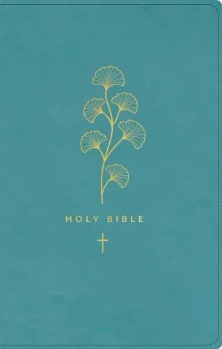 Anglais, Bible New Living Translation, souple, similicuir, turquoise