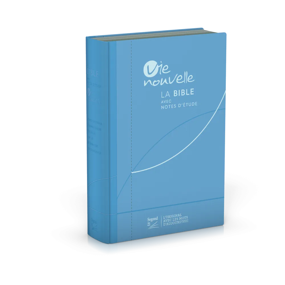 Bible d'étude Vie nouvelle, Segond 21 - couverture souple, toile bleue