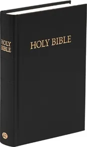 Anglais, Bible King James Version, rigide, noire, (Royal Ruby Text)
