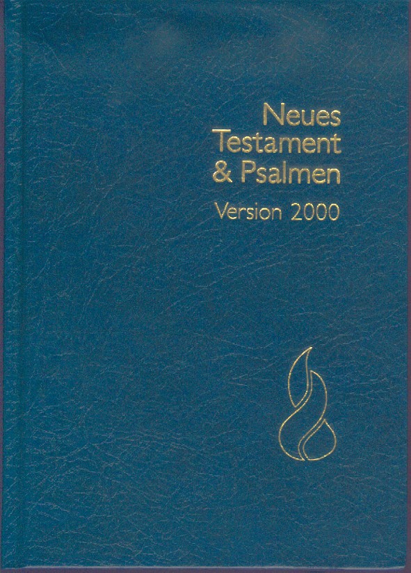 Allemand, Nouveau Testament psaumes Schlachter 2000, maxi relié bleu