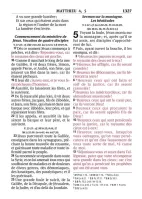 Bible Segond 1910, gros caractères, similicuir bordeaux, onglets, tranche or - 2 rubans...