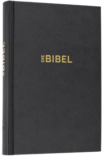 Allemand, Bible Schlachter 2000, etude poche avec parallèles, reliée, noir