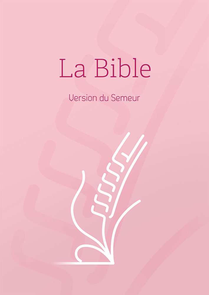 Bible Semeur 2015 compacte, couverture rigide rose, tranche blanche