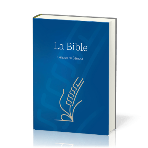 Bible Semeur 2015 compacte, couverture rigide bleue, tranche blanche