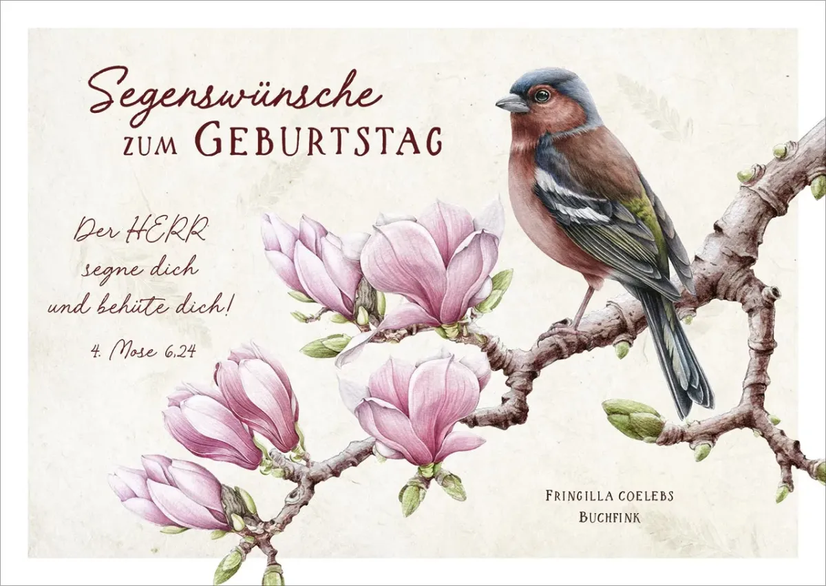 Postkarten Der Herr segne dich und behüte dich ! - Vogel