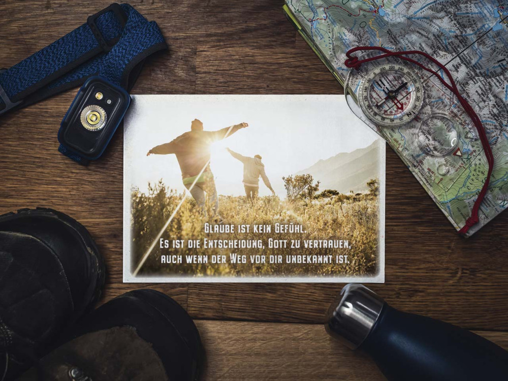 Postkarten Glaube ist kein Gefühl