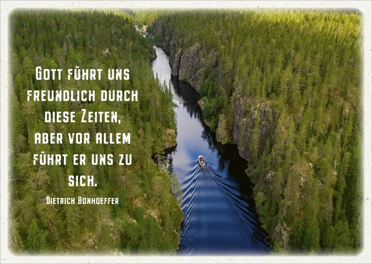 Postkarten Gott führt uns