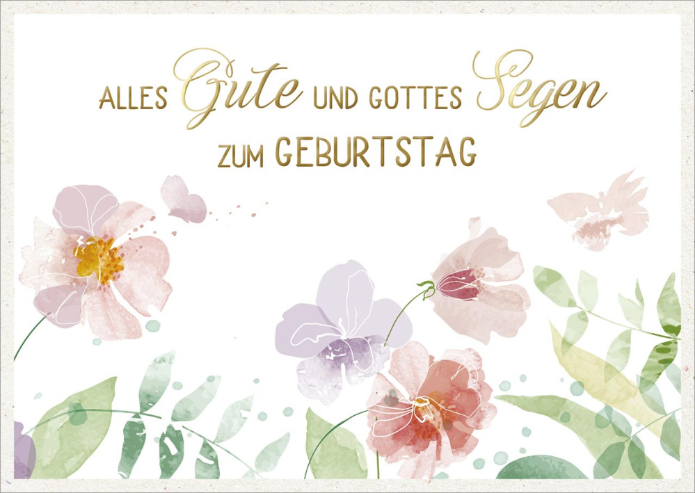 Postkarten Alles gute und Gottes Segen Zum Geburstag