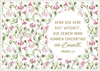 Postkarten Erkenntnis und Einsicht - Sprüche 2,6