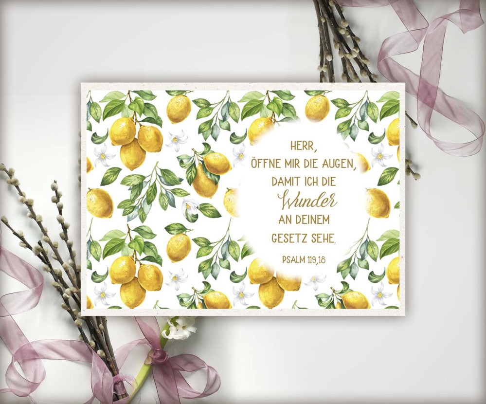 Postkarten Herr, öffne mir die Augen - Psalm 119,18