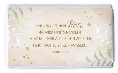 Schokolade Der Herr ist mein Hirte - Psalm 23,1.2