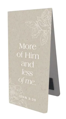 Magnet Lesezeichen alive - More of him - John 3:30