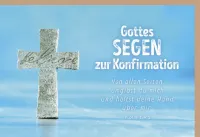 Doppelkarte Konfirmation Gottes Segen
