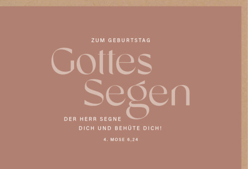 Faltkarte alive Zum Geburtstag Gottes Segen