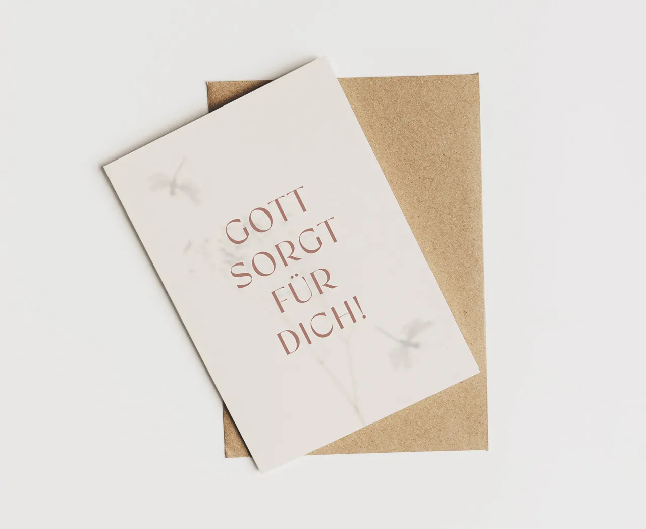 Faltkarte alive Gott sorgt für Dich!