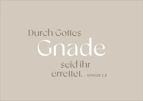 Postkarte alive Durch Gottes Gnade - EPHESER 2,8