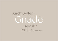 Postkarten alive Durch Gottes Gnade - EPHESER 2,8