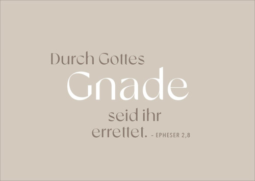 Postkarten alive Durch Gottes Gnade - EPHESER 2,8