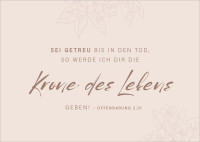 Postkarten alive Krone des Lebens