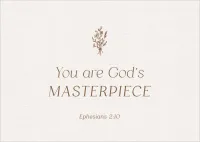 Postkarte alive You are God`s Masterpiece