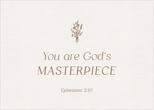 Postkarte alive You are God`s Masterpiece