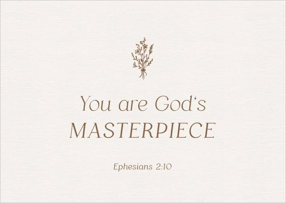 Postkarten alive You are God`s Masterpiece