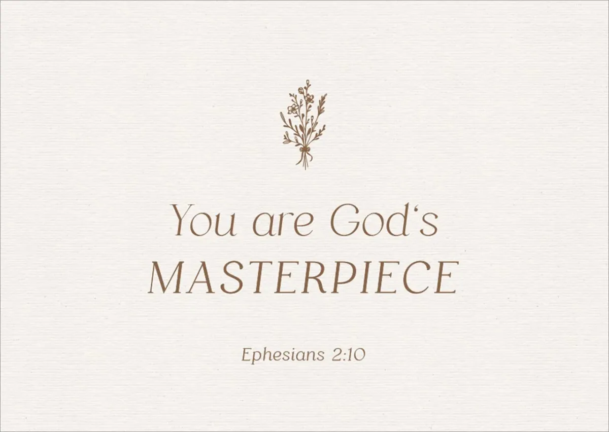Postkarten alive You are God`s Masterpiece