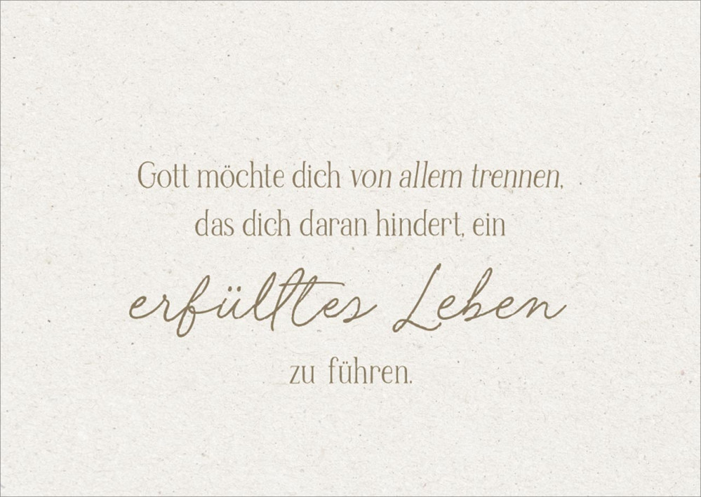 Postkarten alive Erfülltes Leben