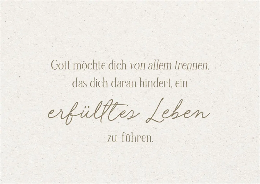 Postkarten alive Erfülltes Leben