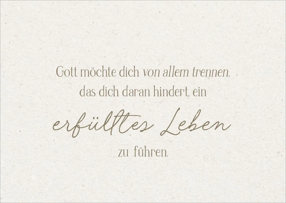 Postkarten alive Erfülltes Leben