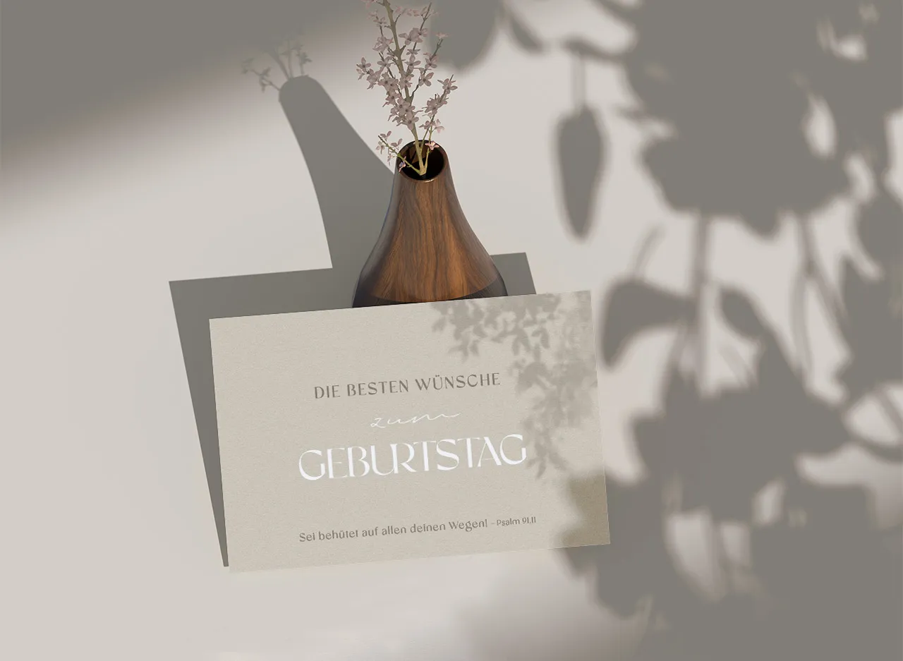 Postkarten alive Die besten Wünsche zum Geburtstag - Psalm 91.11