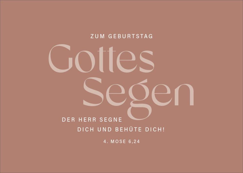Postkarten alive Zum Geburtstag Gottes Segen
