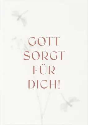 Postkarten alive Gott sorgt für Dich!