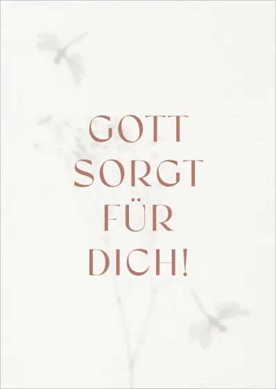 Postkarten alive Gott sorgt für Dich!