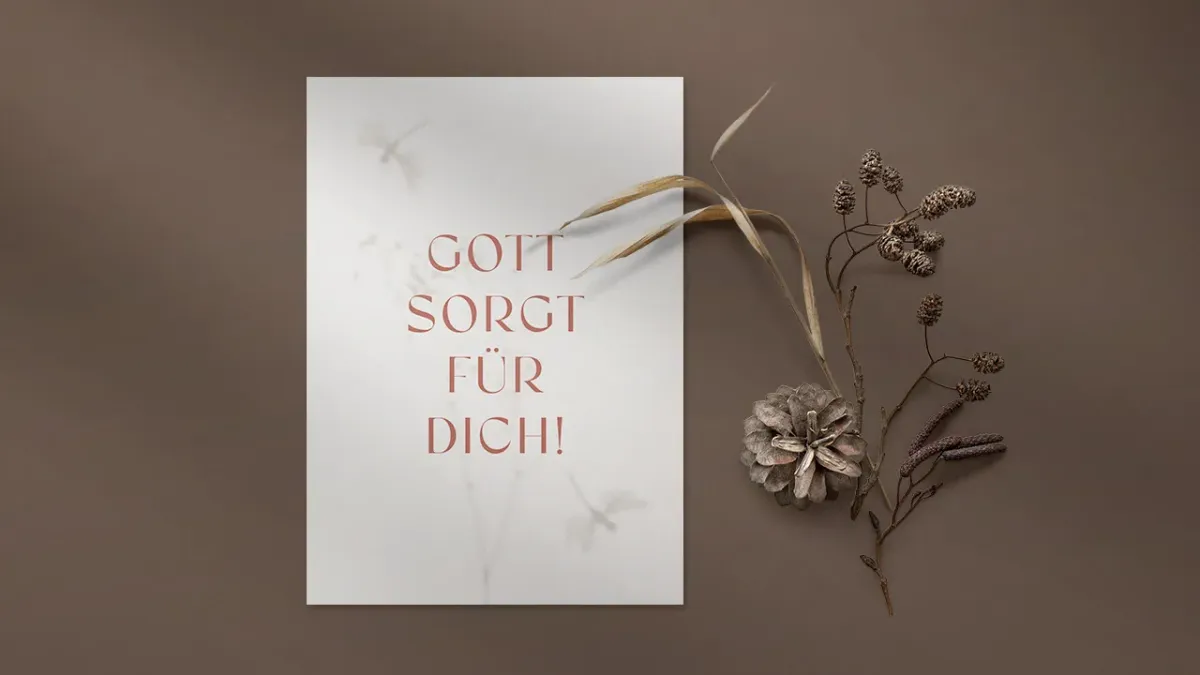 Postkarten alive Gott sorgt für Dich!