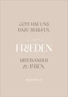 Postkarte alive Frieden