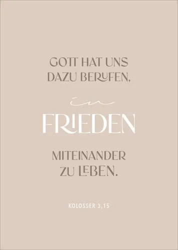 Postkarte alive Frieden
