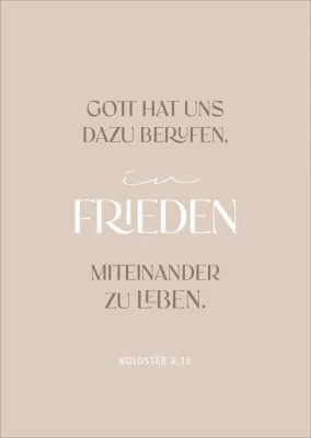 Postkarten alive Frieden